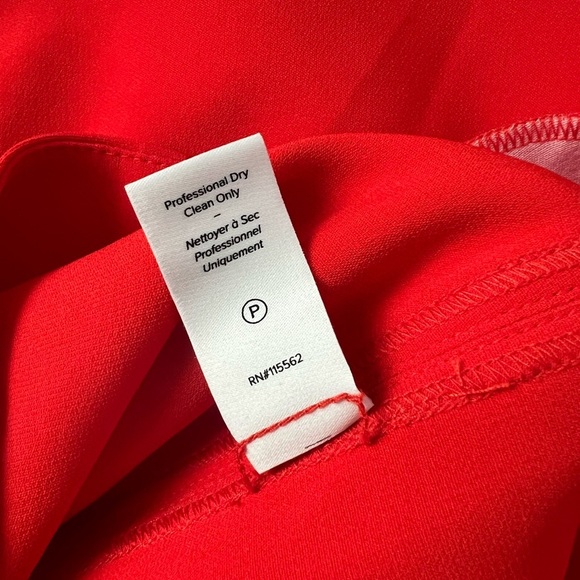 Cinq à Sept Vibrant Orange Straight Leg Pants - Picture 13 of 14